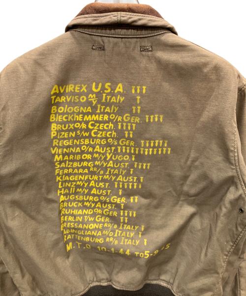 AVIREX（アヴィレックス）AVIREX (アヴィレックス) A-2 フライトジャケット グリーン サイズ:38の古着・服飾アイテム