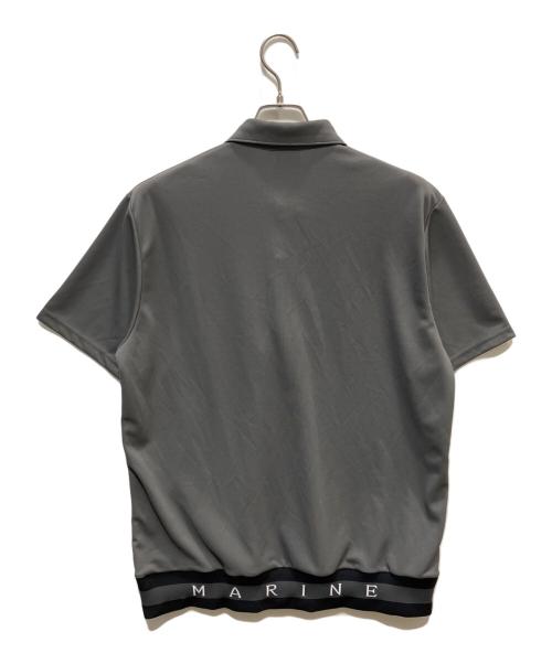 muta MARINE（ムータマリン）muta MARINE (ムータマリン) ヘムリブ ポロシャツ (8MUTA) グレー サイズ:7の古着・服飾アイテム