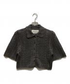 TODAYFULトゥデイフル）の古着「Lace Knit Shirts」｜グレー