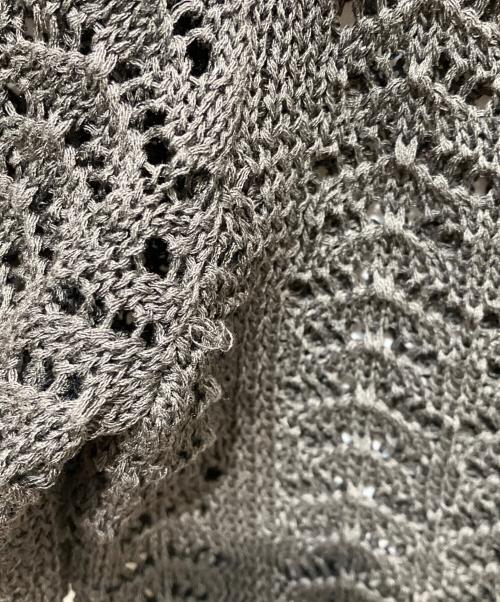 TODAYFUL（トゥデイフル）TODAYFUL (トゥデイフル) Lace Knit Shirts グレー サイズ:Fの古着・服飾アイテム
