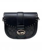 COACHコーチ）の古着「ジョージー サドル バッグ」｜ブラック