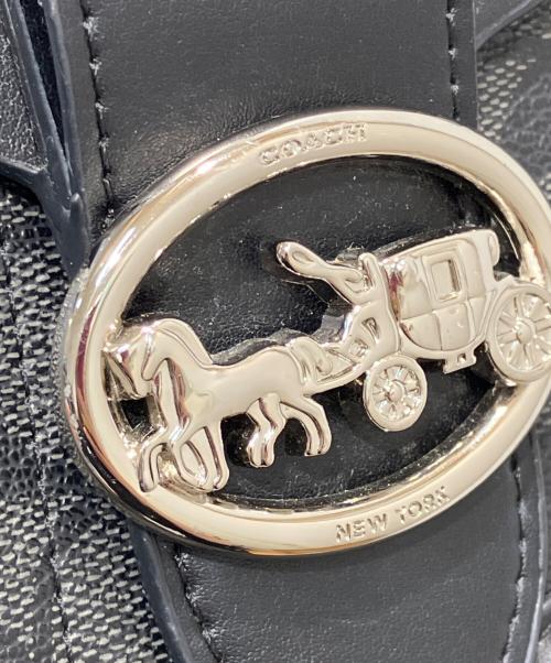 COACH（コーチ）COACH (コーチ) ジョージー サドル バッグ ブラックの古着・服飾アイテム