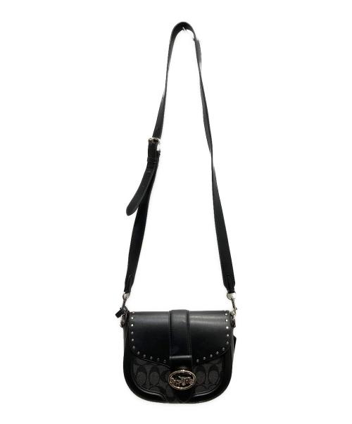 COACH（コーチ）COACH (コーチ) ジョージー サドル バッグ ブラックの古着・服飾アイテム