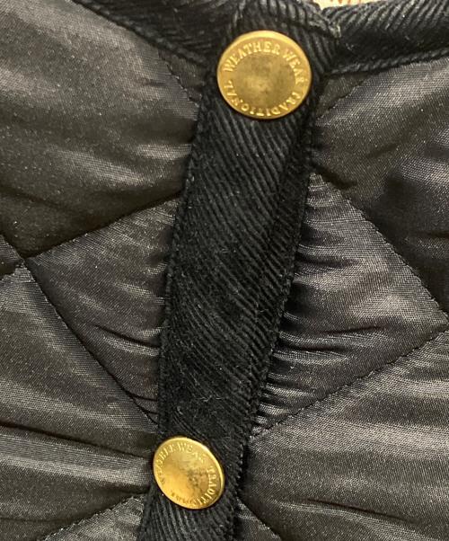 Traditional Weatherwear（トラディショナルウェザーウェア）Traditional Weatherwear (トラディショナルウェザーウェア) ノーカラーキルティングジャケット ブラック サイズ:34の古着・服飾アイテム