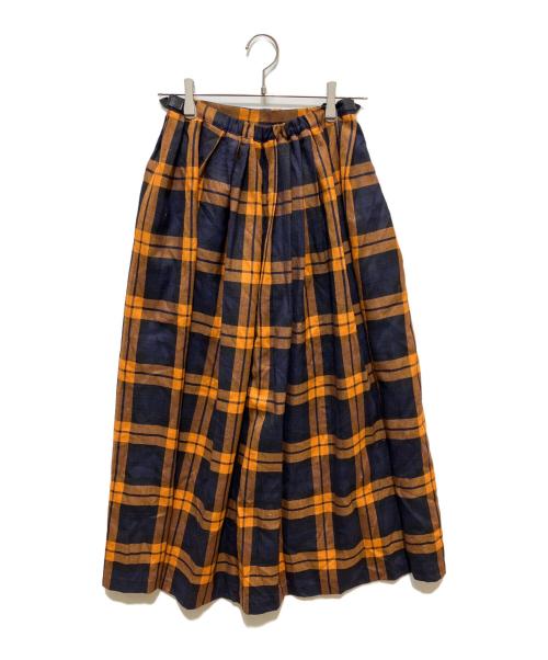 O'NEIL OF DUBLIN（オニールオブダブリン）O'NEIL OF DUBLIN (オニールオブダブリン) スカート ネイビー×オレンジ サイズ:36の古着・服飾アイテム