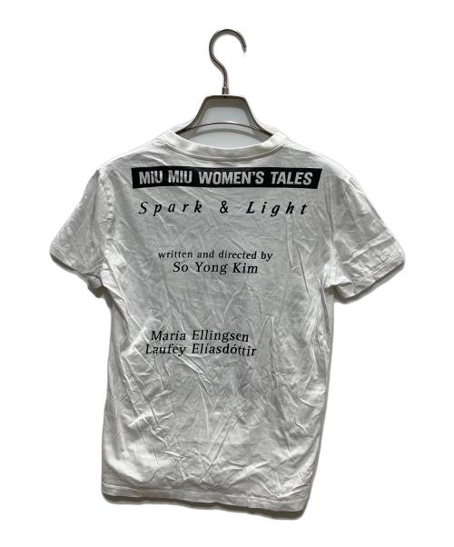 MIU MIU（ミュウミュウ）MIU MIU (ミュウミュウ) WOMEN'S TALES Tシャツ ホワイト サイズ:Sの古着・服飾アイテム
