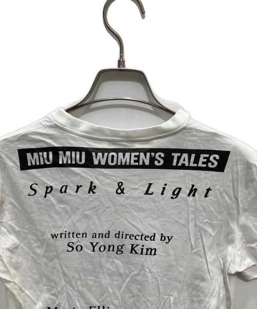 MIU MIU（ミュウミュウ）MIU MIU (ミュウミュウ) WOMEN'S TALES Tシャツ ホワイト サイズ:Sの古着・服飾アイテム