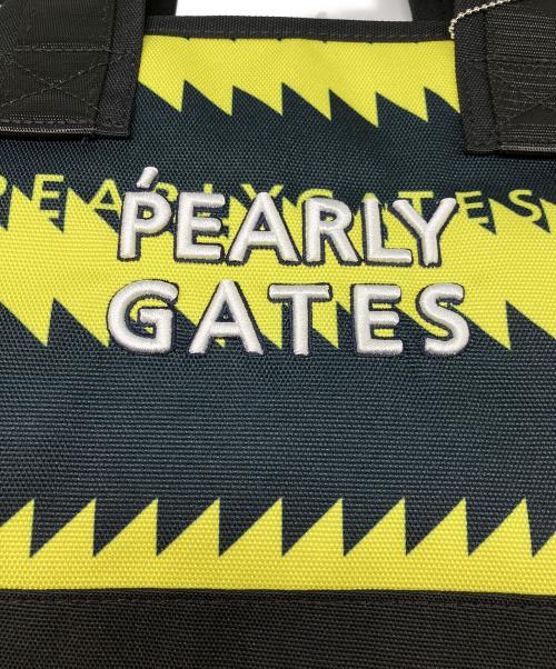 PEARLY GATES（パーリーゲイツ）PEARLY GATES (パーリーゲイツ) ハンドバッグ イエロー×ブラックの古着・服飾アイテム