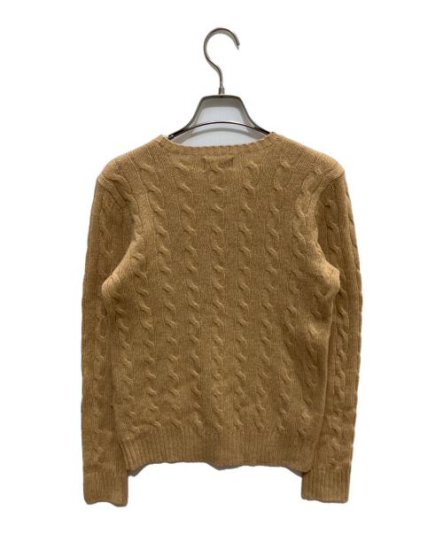 POLO RALPH LAUREN（ポロ・ラルフローレン）POLO RALPH LAUREN (ポロ・ラルフローレン) カシミヤ混ケーブルニット ベージュ サイズ:Sの古着・服飾アイテム