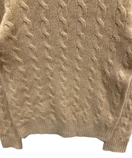 POLO RALPH LAUREN（ポロ・ラルフローレン）POLO RALPH LAUREN (ポロ・ラルフローレン) カシミヤ混ケーブルニット ベージュ サイズ:Sの古着・服飾アイテム