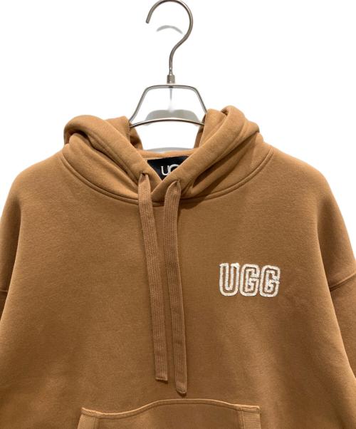 UGG（アグ）UGG (アグ) Logo Hoodie ブラウン サイズ:Sの古着・服飾アイテム