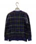 LAUREN RALPH LAUREN (ローレン ラルフ ローレン) チェックカーディガン ネイビー サイズ:M：6000円