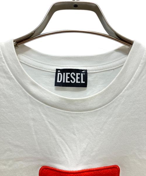DIESEL（ディーゼル）DIESEL (ディーゼル) ロゴTシャツ ホワイト サイズ:Mの古着・服飾アイテム