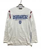 DSQUARED2ディースクエアード）の古着「フットボールTシャツ」｜ホワイト