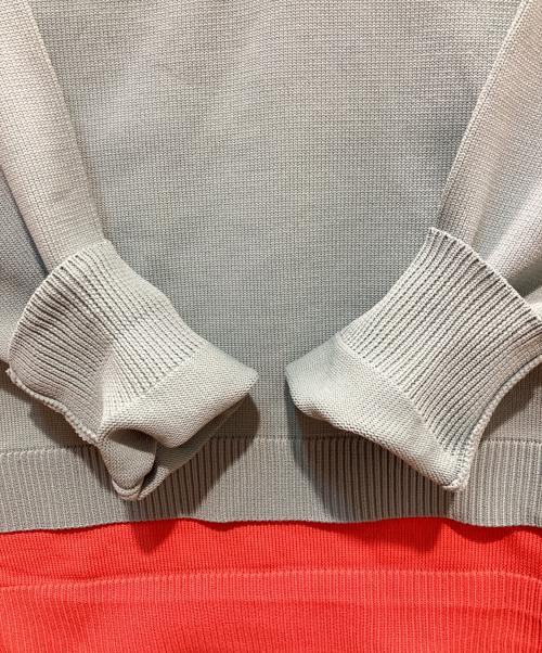 NO ID.（ノーアイディー）NO ID. (ノーアイディー) ドッキングタートルネックBIG-PO グリーン×オレンジ サイズ:ONEの古着・服飾アイテム