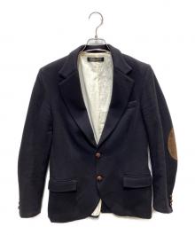 GOLDEN GOOSE（ゴールデングース）の古着「エルボーパッチ ジャケット」｜ネイビー