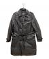 MALE&CO（メイルアンドコー）の古着「ダウントレンチコート」｜ブラック