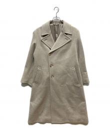 AURALEE（オーラリー）の古着「LIGHT MELTON DOUBLE-BREASTED COAT」｜ベージュ