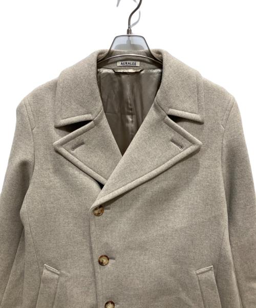 AURALEE（オーラリー）AURALEE (オーラリー) LIGHT MELTON DOUBLE-BREASTED COAT ベージュ サイズ:3の古着・服飾アイテム