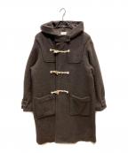 UNDECORATEDアンデコレイテッド）の古着「Wool Fleece Melton Duffle Coat ウールフリースメルトンダッフルコート」｜ブラウン