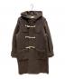 UNDECORATED（アンデコレイテッド）の古着「Wool Fleece Melton Duffle Coat ウールフリースメルトンダッフルコート」｜ブラウン