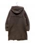 UNDECORATED (アンデコレイテッド) Wool Fleece Melton Duffle Coat ウールフリースメルトンダッフルコート ブラウン サイズ:3：16000円