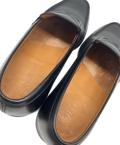 J.M.WESTON（ジェイエムウエストン）J.M.WESTON (ジェイエムウエストン) SIGNATURE LOAFER ボックスカーフ シグネチャー コインローファー ブラック サイズ:6cの古着・服飾アイテム