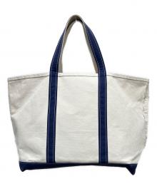 L.L.Bean（エルエルビーン）の古着「BOAT AND TOTE キャンバストートバッグ」｜ネイビー×アイボリー