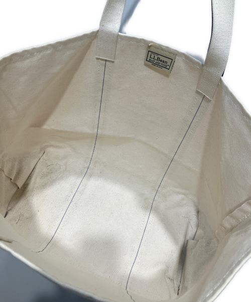 L.L.Bean（エルエルビーン）L.L.Bean (エルエルビーン) BOAT AND TOTE キャンバストートバッグ ネイビー×アイボリーの古着・服飾アイテム