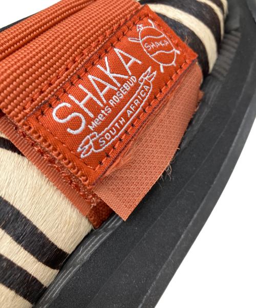 shaka（シャカ）SHAKA (シャカ) X-PACKER COWHAIR アイボリー×ブラウン サイズ:25cmの古着・服飾アイテム