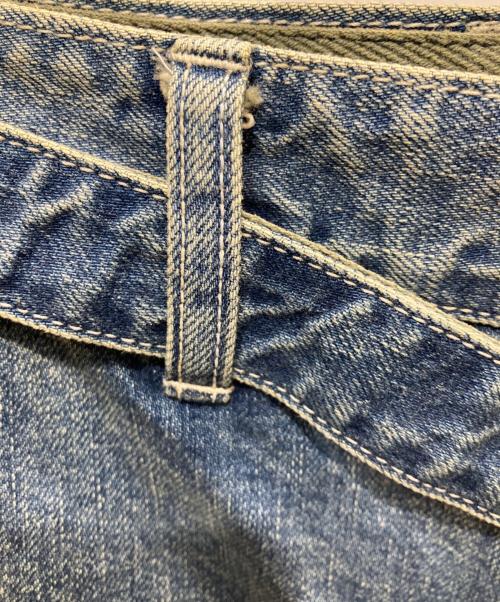sacai（サカイ）sacai (サカイ) ベルテッドデニムパンツ インディゴ サイズ:SIZE　2の古着・服飾アイテム