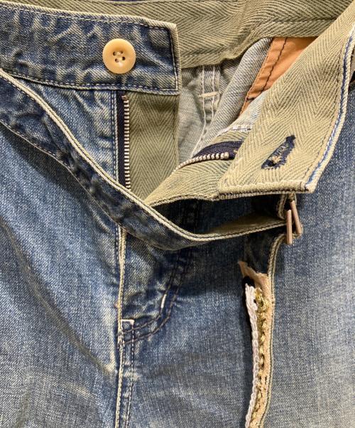 sacai（サカイ）sacai (サカイ) ベルテッドデニムパンツ インディゴ サイズ:SIZE　2の古着・服飾アイテム