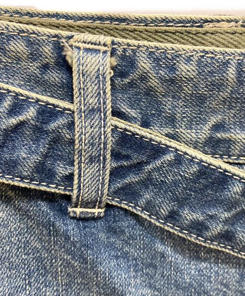 sacai（サカイ）sacai (サカイ) ベルテッドデニムパンツ インディゴ サイズ:SIZE　2の古着・服飾アイテム