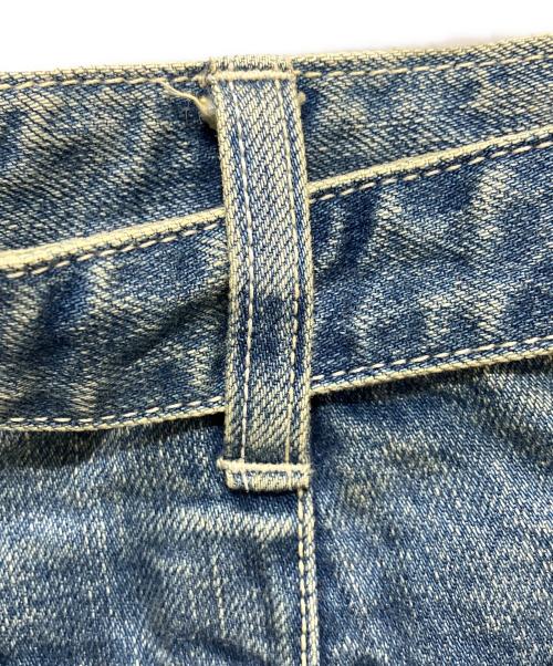 sacai（サカイ）sacai (サカイ) ベルテッドデニムパンツ インディゴ サイズ:SIZE　2の古着・服飾アイテム