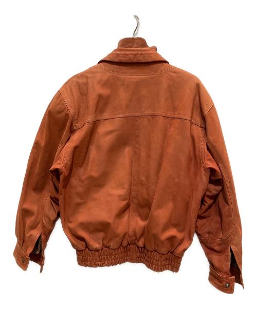 VERA PELLE（ベラペレ）VERA PELLE (ベラペレ) レザージャケット オレンジ サイズ:48の古着・服飾アイテム