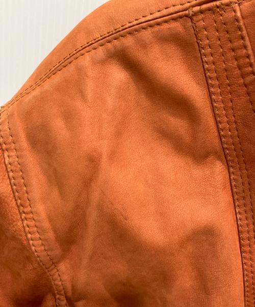 VERA PELLE（ベラペレ）VERA PELLE (ベラペレ) レザージャケット オレンジ サイズ:48の古着・服飾アイテム