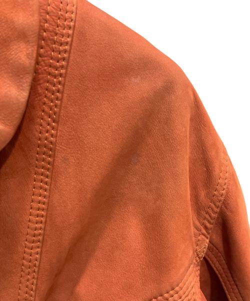 VERA PELLE（ベラペレ）VERA PELLE (ベラペレ) レザージャケット オレンジ サイズ:48の古着・服飾アイテム