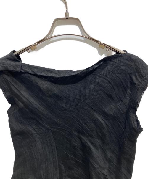 YOHJI YAMAMOTO（ヨウジヤマモト）YOHJI YAMAMOTO (ヨウジヤマモト) ノースリーブブラウス ブラック サイズ:1の古着・服飾アイテム