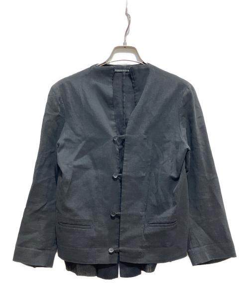 YOHJI YAMAMOTO（ヨウジヤマモト）YOHJI YAMAMOTO (ヨウジヤマモト) チャイナボタンジャケット ブラック サイズ:XSの古着・服飾アイテム