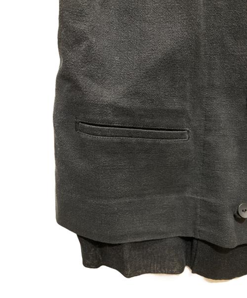 YOHJI YAMAMOTO（ヨウジヤマモト）YOHJI YAMAMOTO (ヨウジヤマモト) チャイナボタンジャケット ブラック サイズ:XSの古着・服飾アイテム