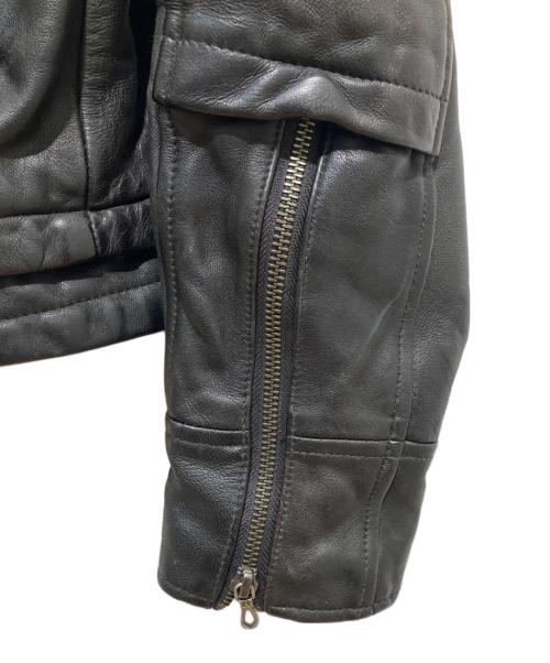 Haruf（ハルフ）Haruf (ハルフ) ラムレザージャケット ブラック サイズ:Mの古着・服飾アイテム