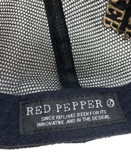 VANSON（バンソン）VANSON (バンソン) RED PEPPER (レッドペッパ) キャップ ブラックの古着・服飾アイテム