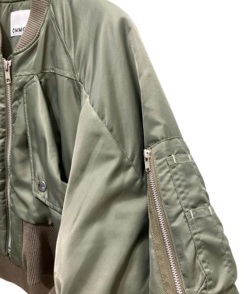 OMMO（オーエムエムオー）OMMO (オーエムエムオー) VOLUME SLEEVE SHORT MA-1 グリーン サイズ:38の古着・服飾アイテム
