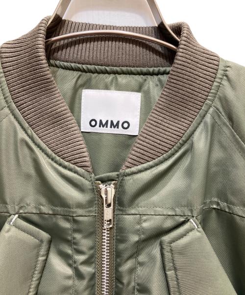 OMMO（オーエムエムオー）OMMO (オーエムエムオー) VOLUME SLEEVE SHORT MA-1 グリーン サイズ:38の古着・服飾アイテム