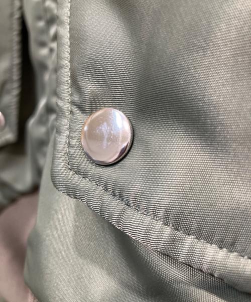 OMMO（オーエムエムオー）OMMO (オーエムエムオー) VOLUME SLEEVE SHORT MA-1 グリーン サイズ:38の古着・服飾アイテム