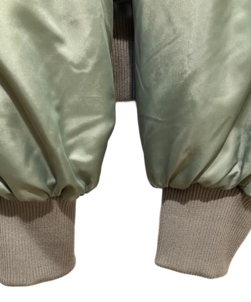 OMMO（オーエムエムオー）OMMO (オーエムエムオー) VOLUME SLEEVE SHORT MA-1 グリーン サイズ:38の古着・服飾アイテム