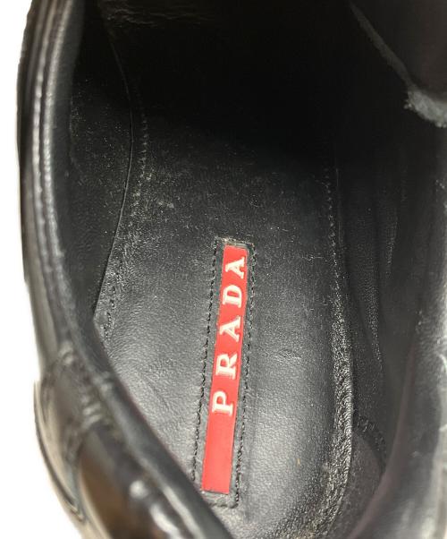 PRADA（プラダ）PRADA (プラダ) ウェッジソールスニーカー ブラック サイズ:351/2の古着・服飾アイテム