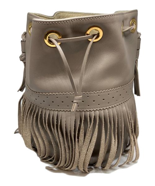 J&M DAVIDSON（ジェイ＆エム デヴィッドソン）J&M DAVIDSON (ジェイ＆エム デヴィッドソン) CARNIVAL フリンジバッグ グレーの古着・服飾アイテム