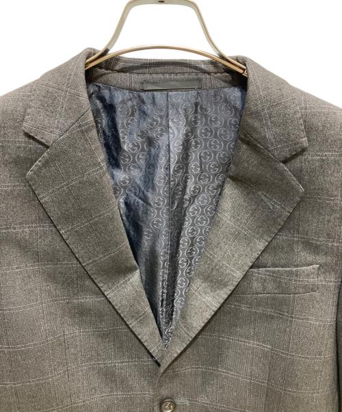GUCCI（グッチ）GUCCI (グッチ) テーラードジャケット グレー サイズ:SIZE　44Rの古着・服飾アイテム