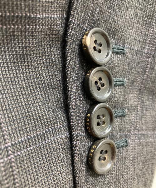 GUCCI（グッチ）GUCCI (グッチ) テーラードジャケット グレー サイズ:SIZE　44Rの古着・服飾アイテム